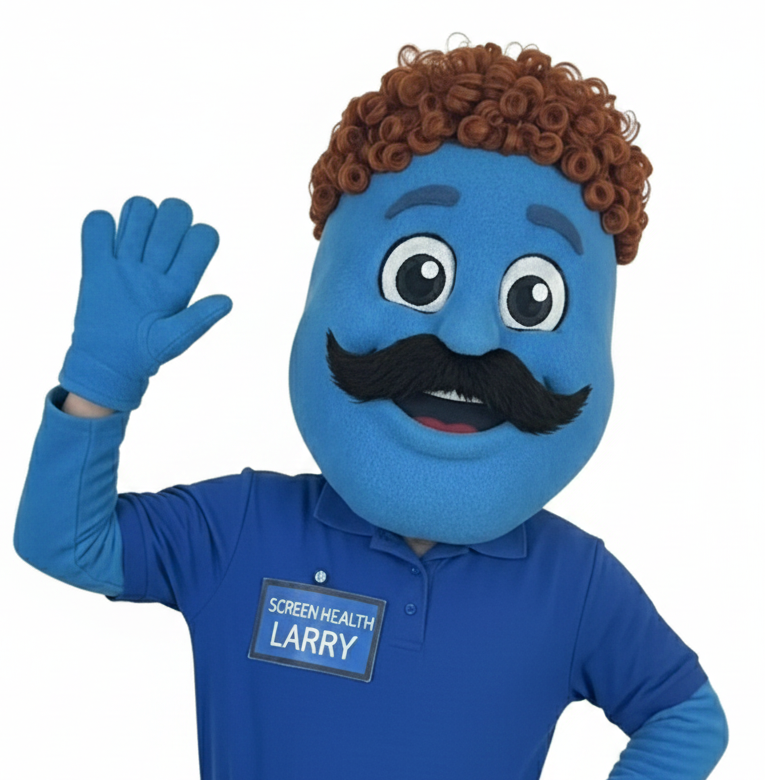 Larry waving
